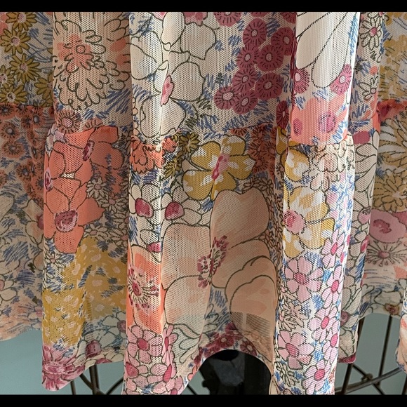 Pink Floral Mini Dress - Picture 2 of 6